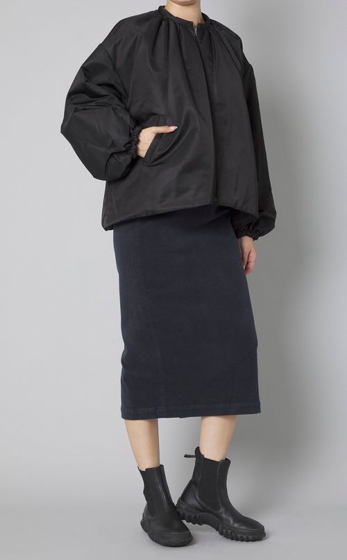 リバーシブルキルティングブルゾン