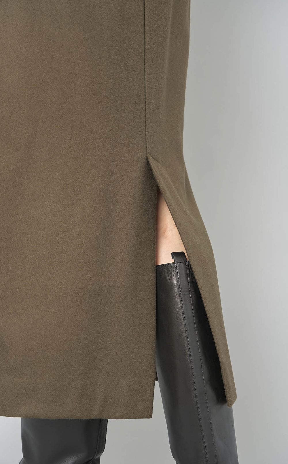 メルトンキーネックワンピース