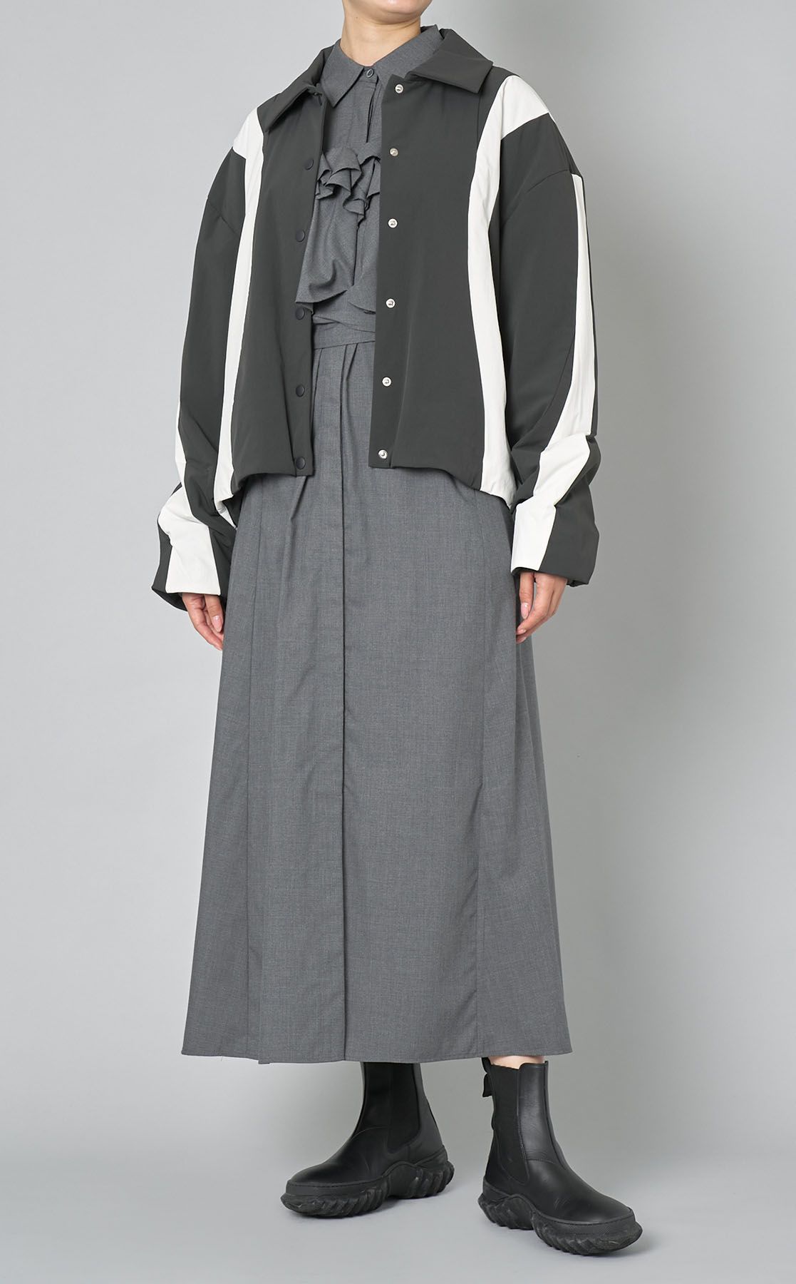 styling/｜ラッフルシャツワンピース