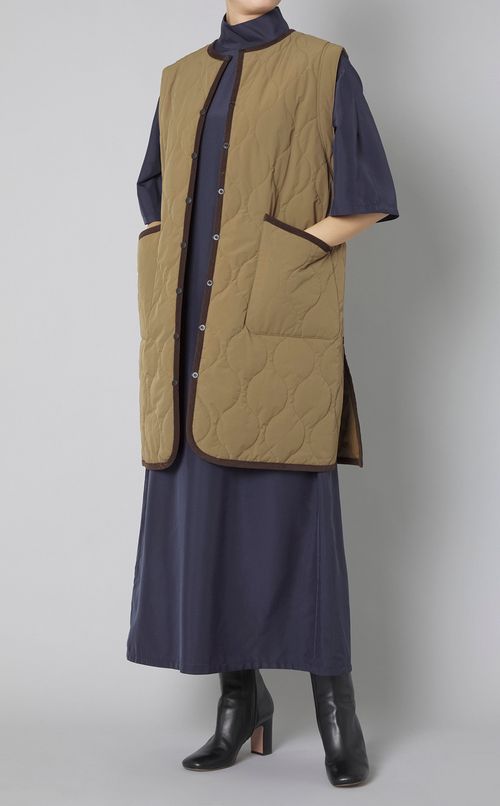 リバーシブルキルティングコート