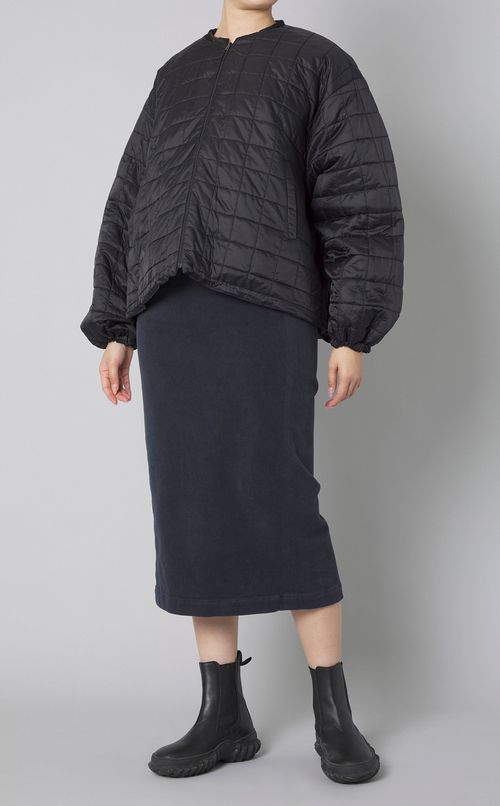 リバーシブルキルティングブルゾン