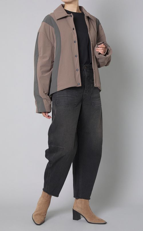 ラインカットパディングブルゾン