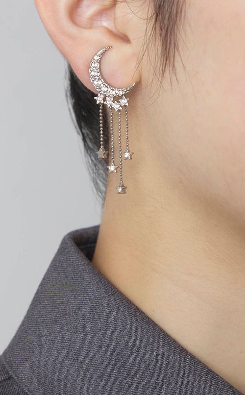 ムーンスターモチーフイヤリング