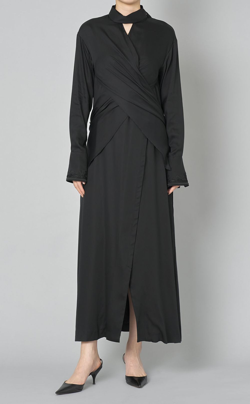 2wayエンブロイダリーラップワンピース