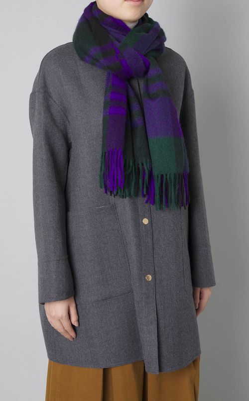 カシミヤチェックストール