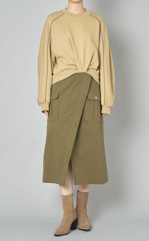 スウェットコンボミリタリーワンピース