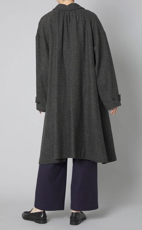 ヘリンボーンシャーリングコート