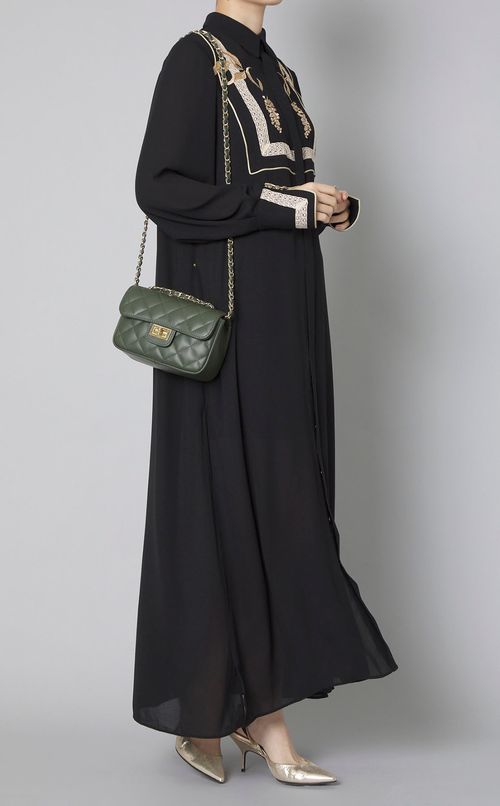 キルティングレザーミニチェーンバッグ