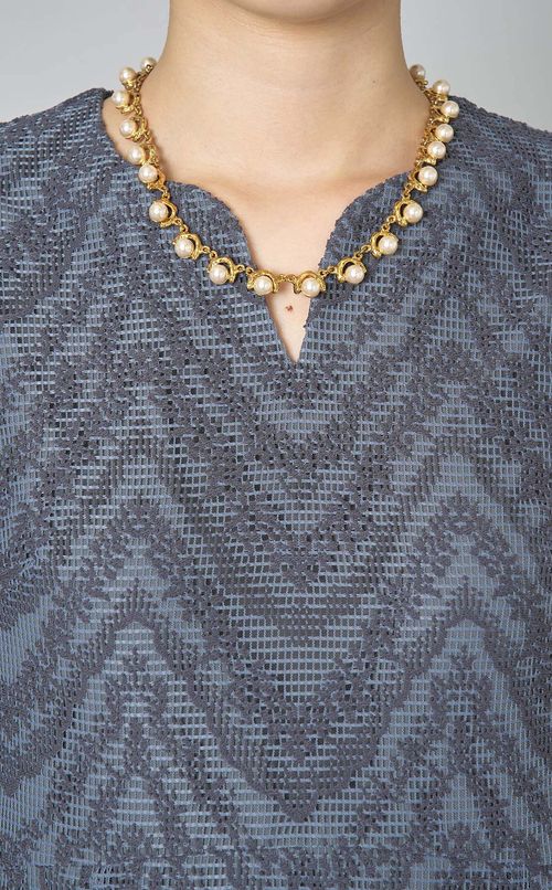 モチーフパールネックレス