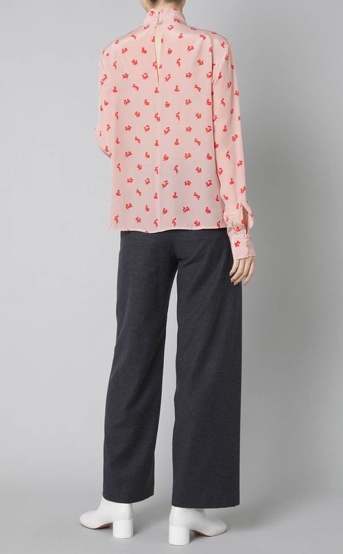 フロントプリーツブラウス