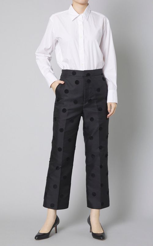 モールドットストレートパンツ