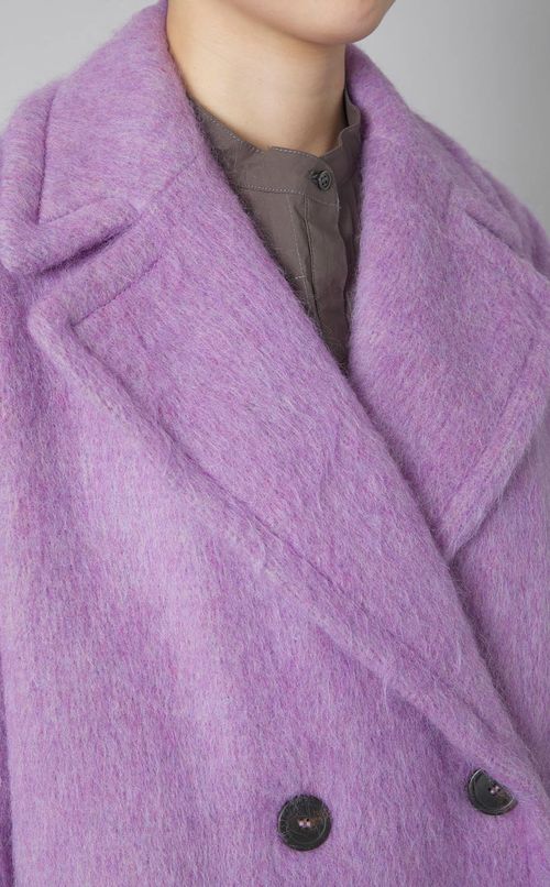 ウールシャギーダブルコート