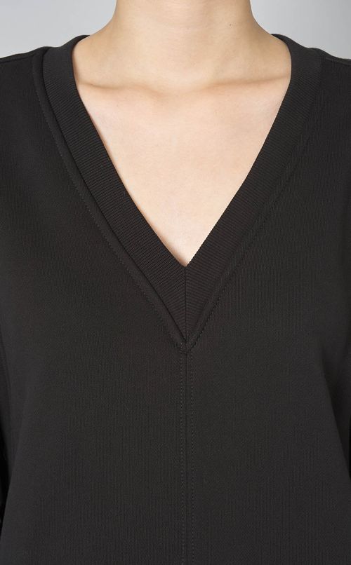 スウェットコンボVネックワンピース