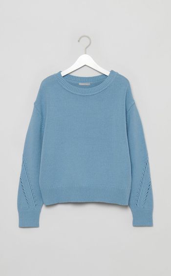 アイレットステッチニットプルオーバー