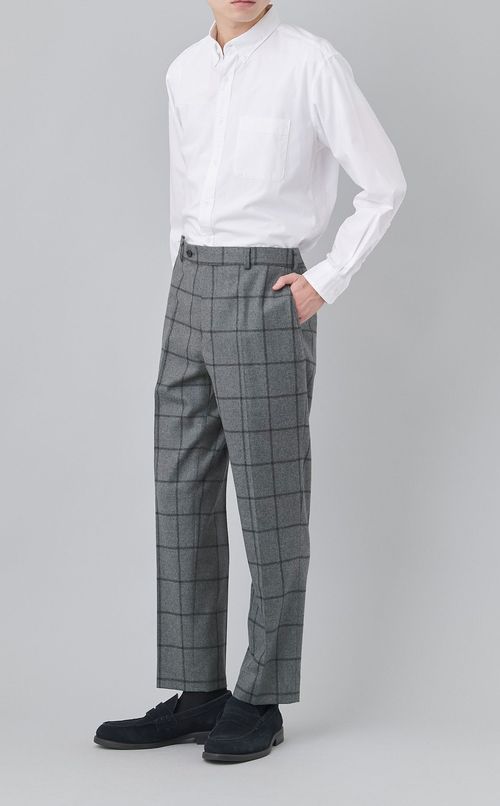 2タックウールスラックス