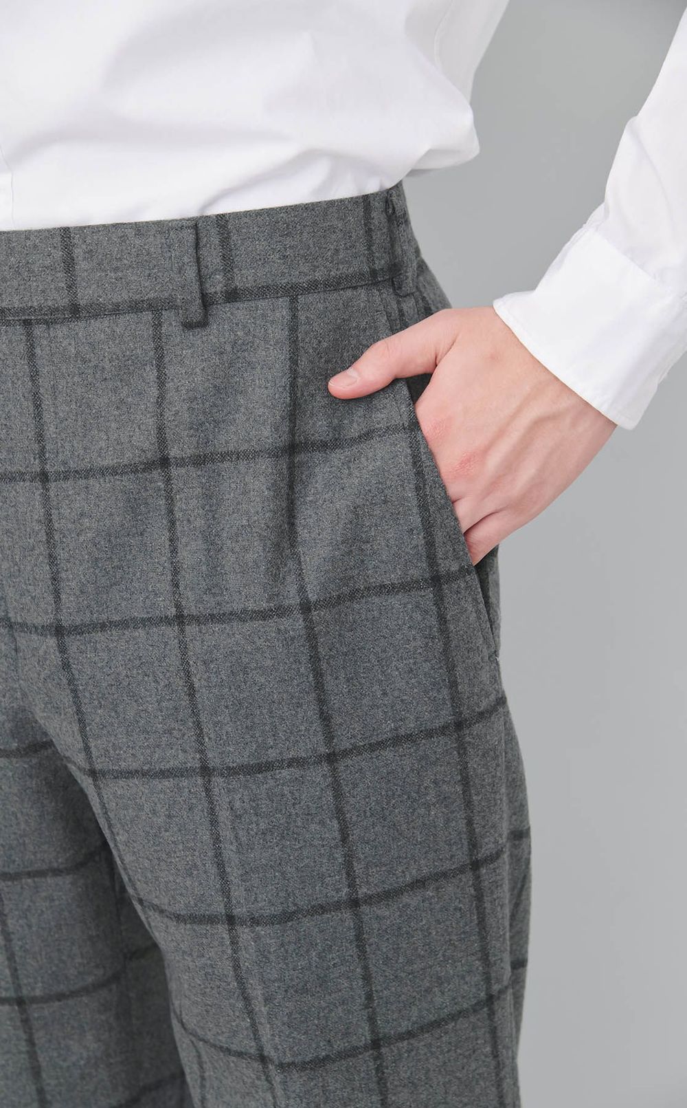 2タックウールスラックス