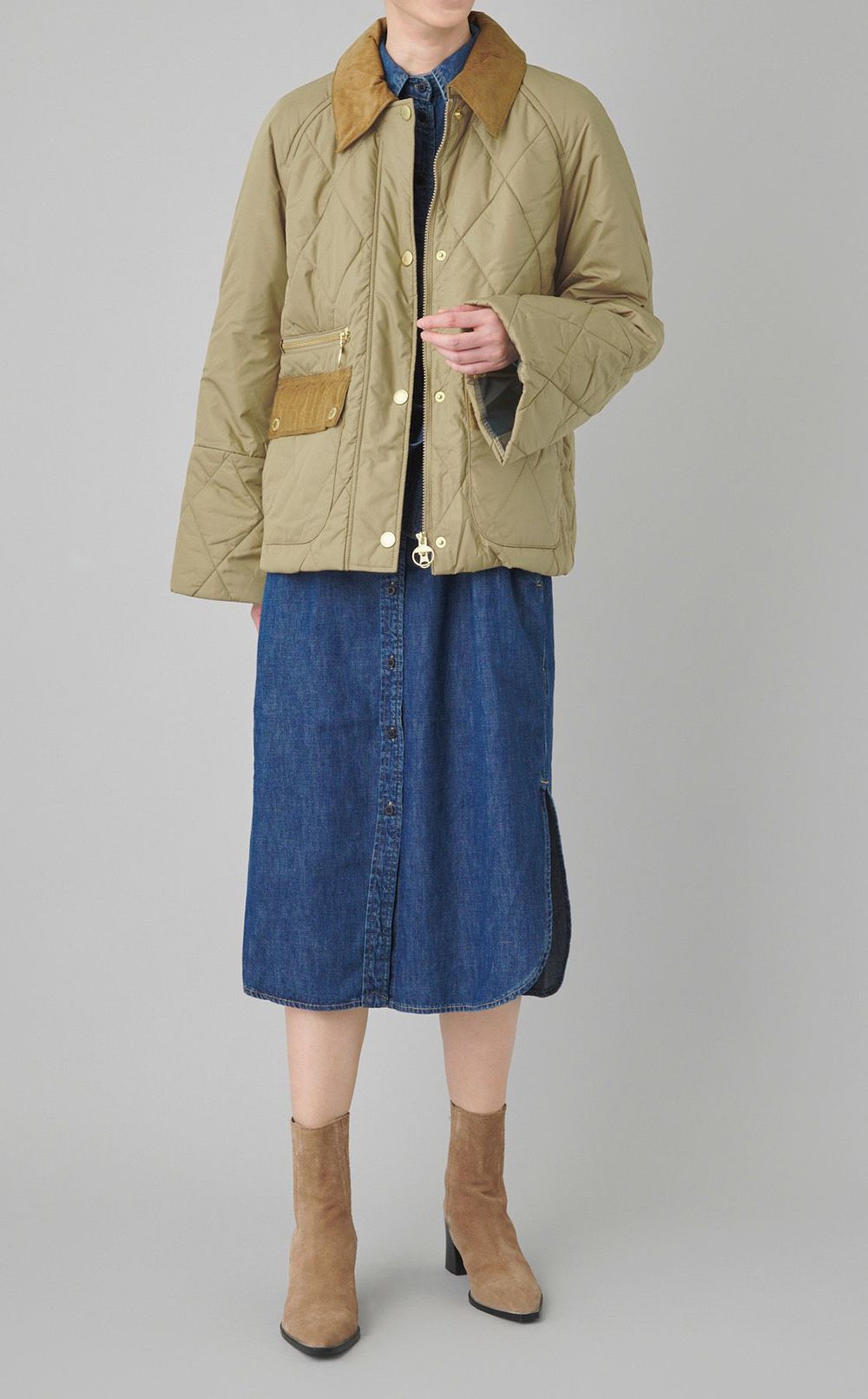 キルティングショートブルゾン