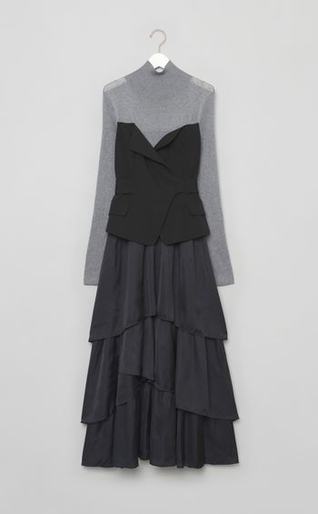 ビスチェコンビニットワンピース