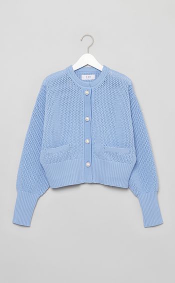 パールボタンニットカーディガン