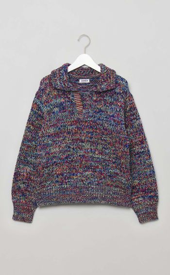 カラーミックススキッパープルオーバー