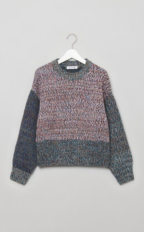 ミックスヤーンパネルニット