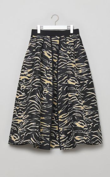 ゼブラジャガードフレアスカート