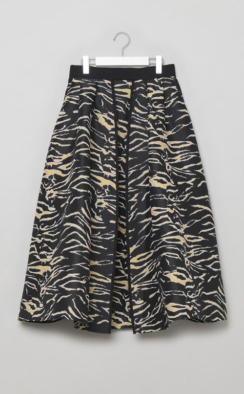 ゼブラジャガードフレアスカート