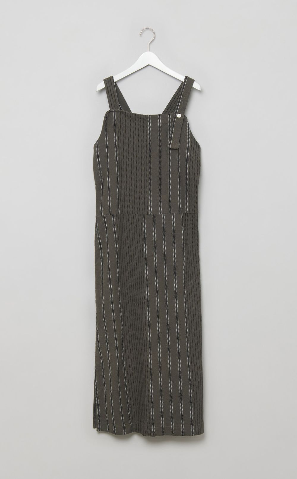 ストライプエプロンドレス