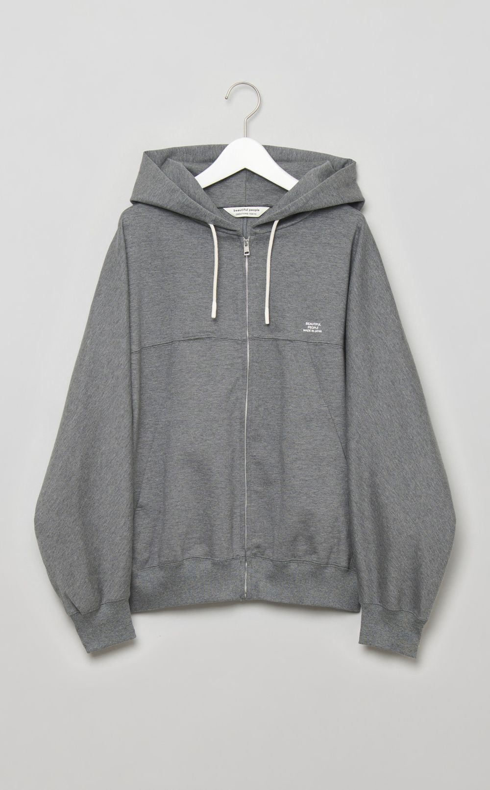 オーバーサイズジップアップフーディ