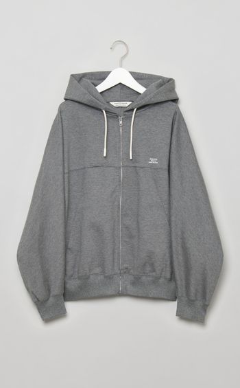 オーバーサイズジップアップフーディ