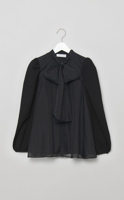 ニットコンビレイヤードブラウス