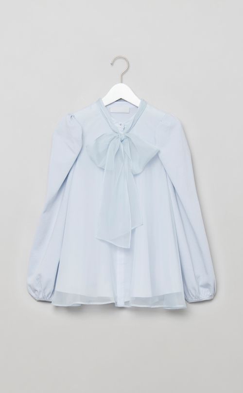 ニットコンビレイヤードブラウス