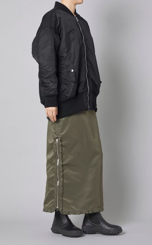 プリーツバックMA-1ブルゾン