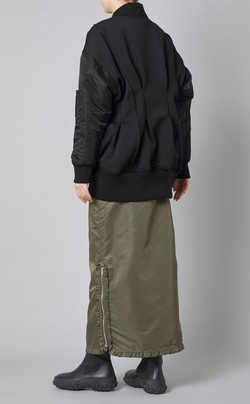 プリーツバックMA-1ブルゾン