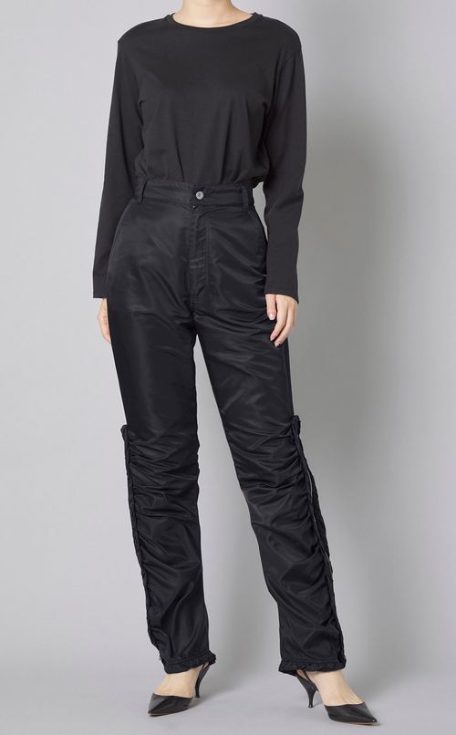 ナイロンMA-1フリルパンツ