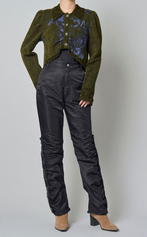 ナイロンMA-1フリルパンツ