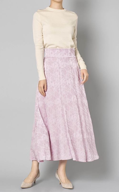 フラワージャカードスカート