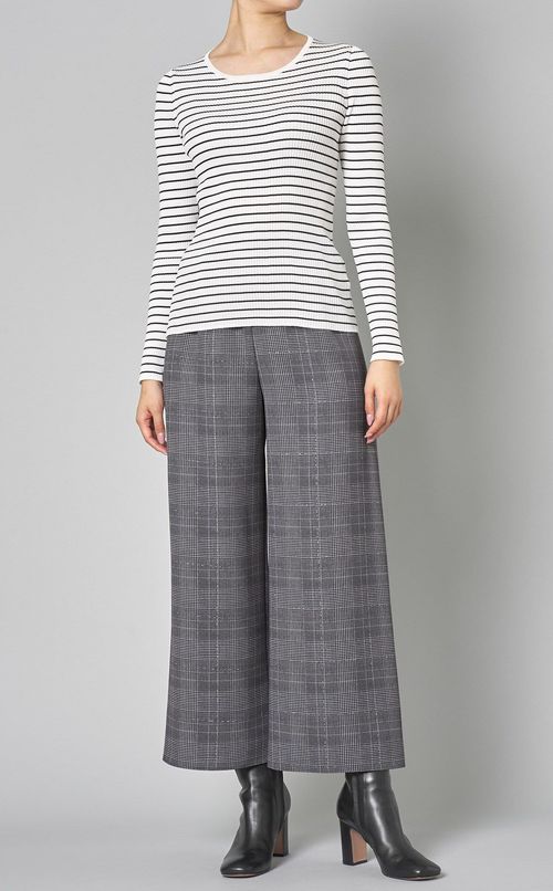 グレンチェックリラックスパンツ