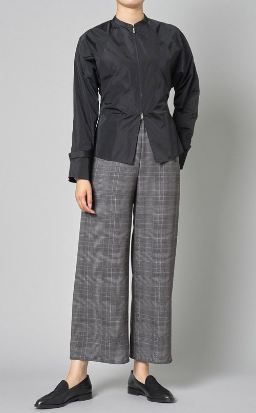 グレンチェックリラックスパンツ