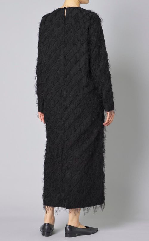 カットジャガードロングワンピース