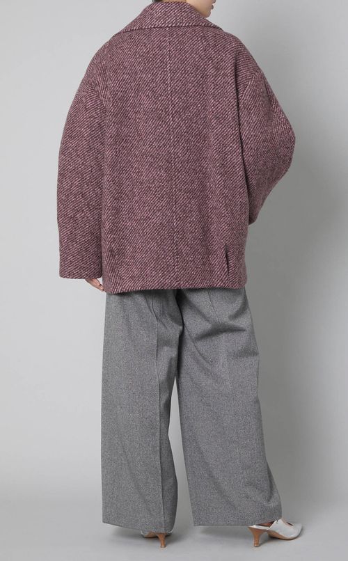 ウールツイードショートコート