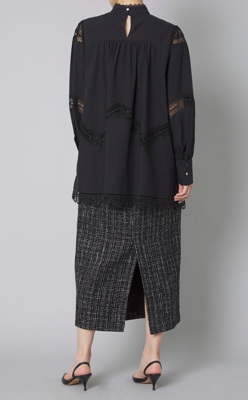 レースドッキングコットンチュニック