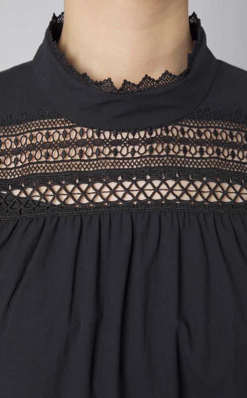 レースドッキングコットンチュニック