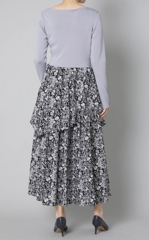 ランダムヘムドッキングニットワンピース