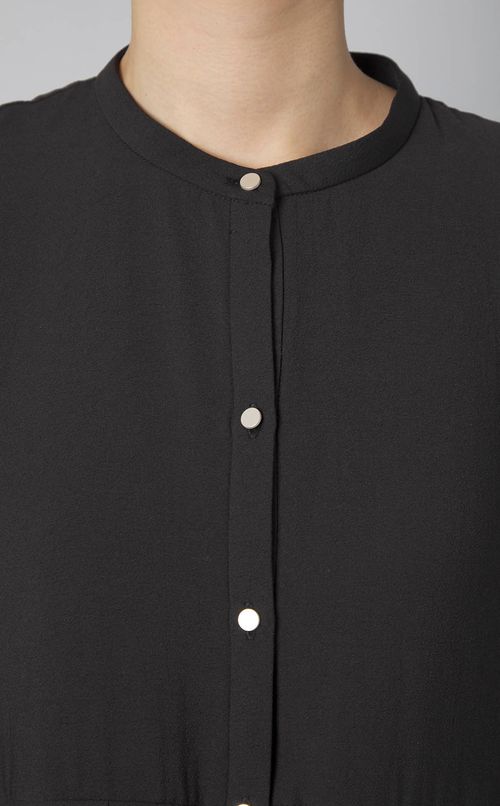 ラッフルペプラムブラウス