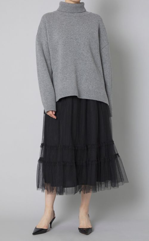 【別注】ハイネックステッチニット