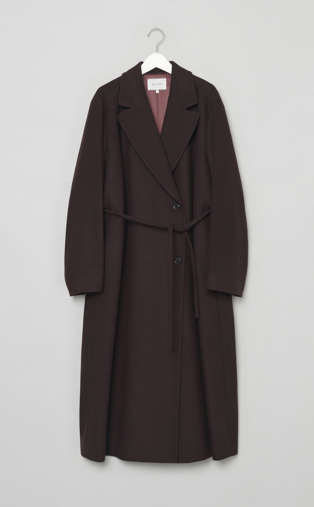 ウールメルトンロングコート