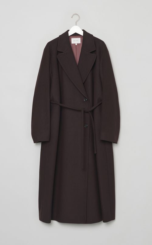 ウールメルトンロングコート