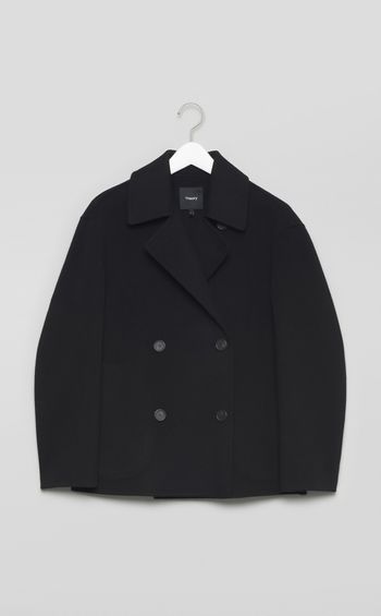 ウールカシミヤショートPコート