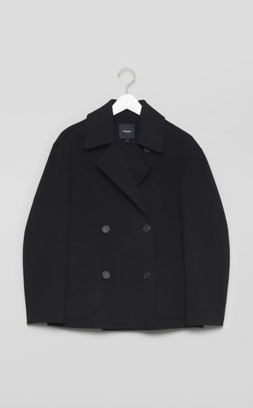 ウールカシミヤショートPコート